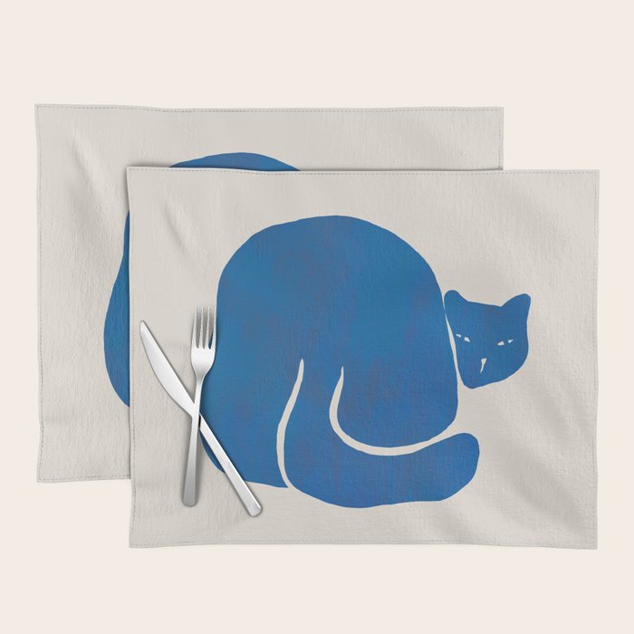 Blue cat Placemat Gallery Image 1