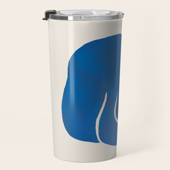 Blue cat Travel Mug Gallery Image 3