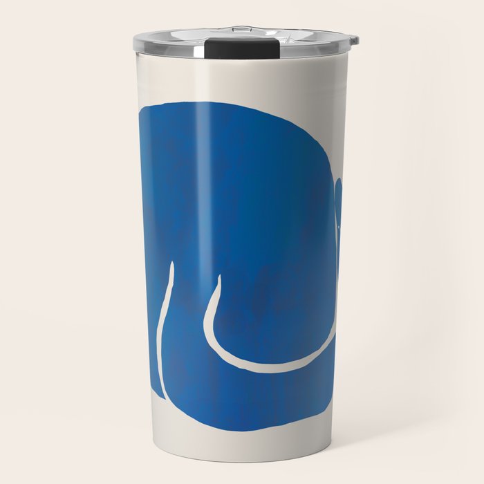 Blue cat Travel Mug Gallery Image 1
