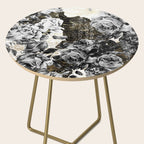 Dark abstract bloom over golden lines Side Table Gallery Image 2