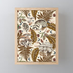 Mushrooms in moon forest A Mini Art Print Gallery Image 1