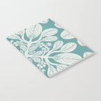 Naupaka hawaiian quilt design on dusty teal  Notebook Gallery Image 2