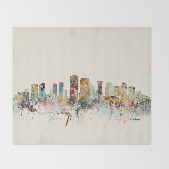 new orleans louisiana Throw Blanket Gallery Image 2