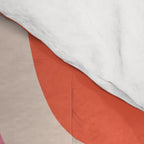 Palm Springs Retro Mid-Century Modern Abstract Minimalist Pattern Pink Orange Comforter Gallery Image 4