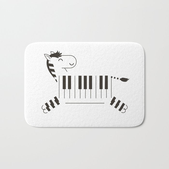 Life is like a piano Bath Mat Gallery Image 1