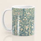 William Morris Melsetter Trellis Teal Botanical Birds Art Coffee Mug Gallery Image 3
