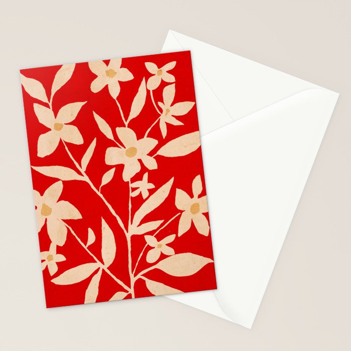 Abstract Minimal Flowers 7 Stationery Card Gallery Image 2