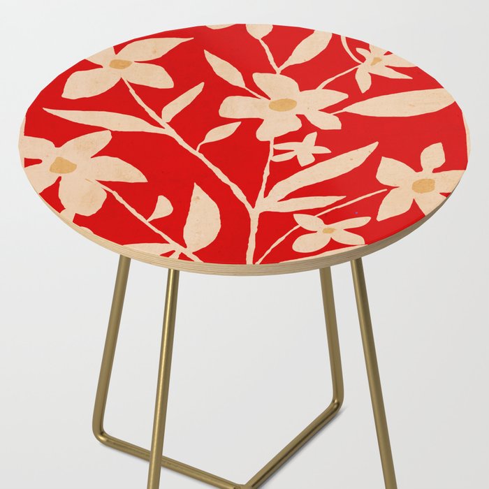 Abstract Minimal Flowers 7 Side Table Gallery Image 2