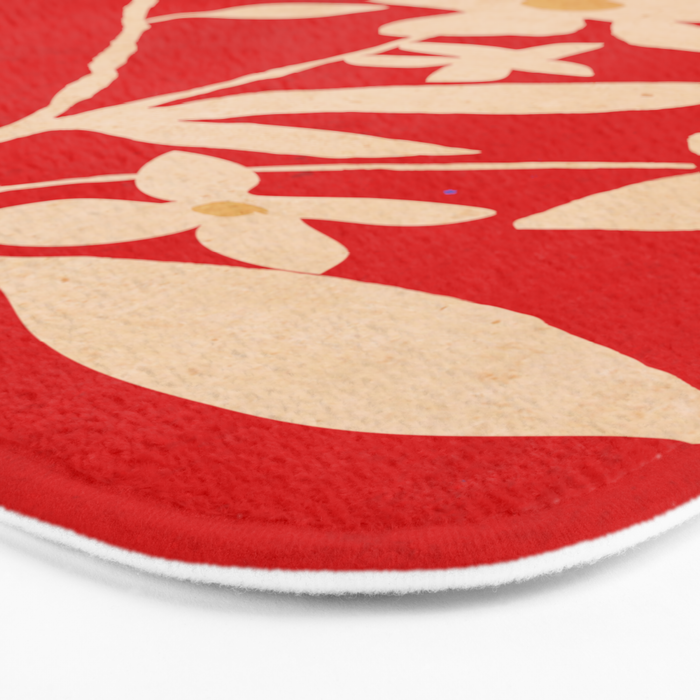 Abstract Minimal Flowers 7 Bath Mat Gallery Image 3