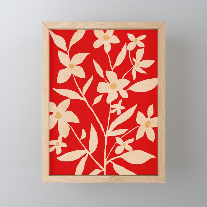 Abstract Minimal Flowers 7 Mini Art Print Gallery Image 1