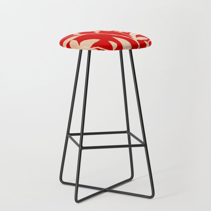Abstract Minimal Flowers 7 Stool Gallery Image 1