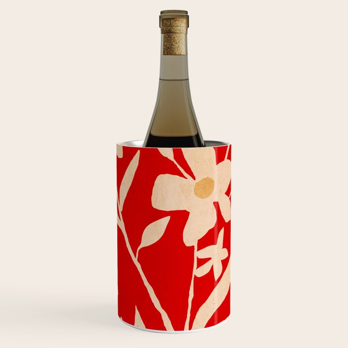 Abstract Minimal Flowers 7 Wine Chiller Gallery Image 1