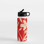 Abstract Minimal Flowers 7 Water Bottle Gallery Image 1