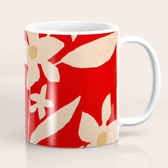 Abstract Minimal Flowers 7 Coffee Mug Gallery Image 1