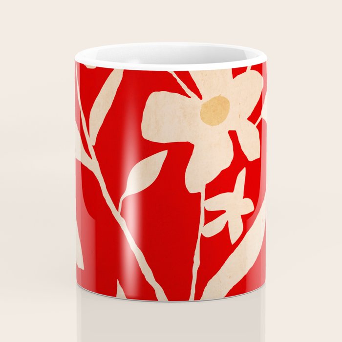 Abstract Minimal Flowers 7 Coffee Mug Gallery Image 4