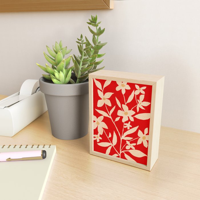 Abstract Minimal Flowers 7 Mini Art Print Gallery Image 2