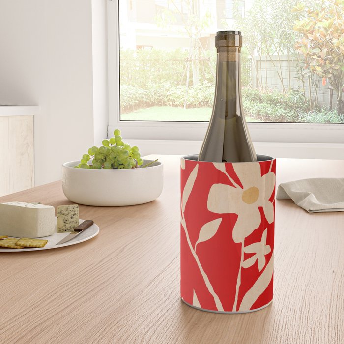 Abstract Minimal Flowers 7 Wine Chiller Gallery Image 4