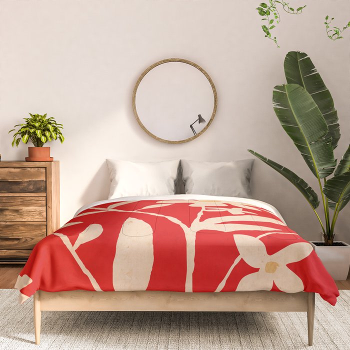 Abstract Minimal Flowers 7 Comforter Gallery Image 3