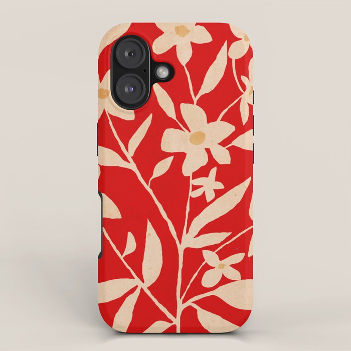 Abstract Minimal Flowers 7 iPhone Case Gallery Image 1