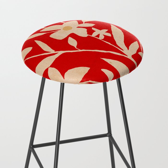 Abstract Minimal Flowers 7 Stool Gallery Image 2