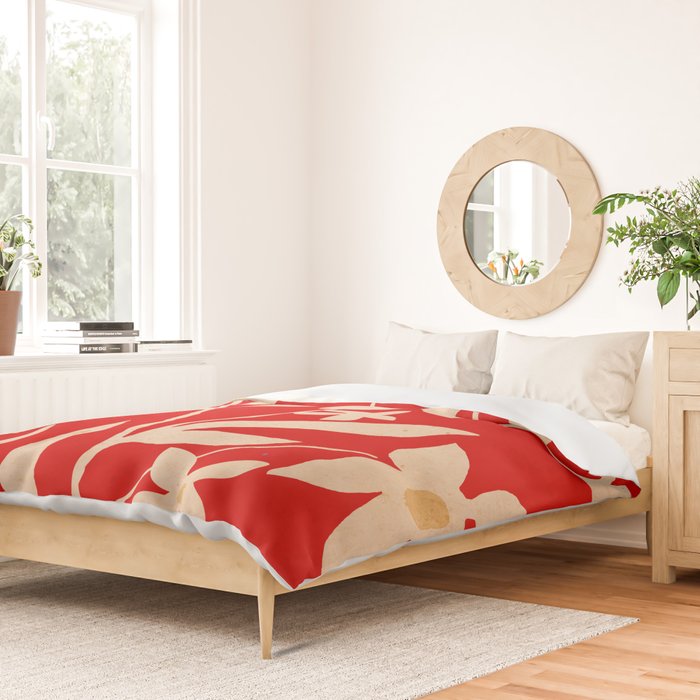 Abstract Minimal Flowers 7 Duvet Cover Gallery Image 2