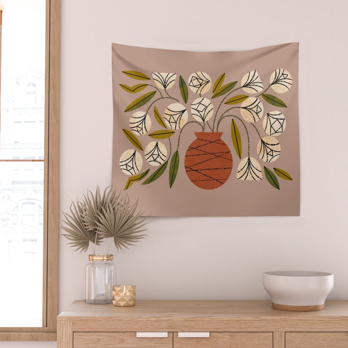 Overflowing Vase Wall Tapestry Gallery Image 2