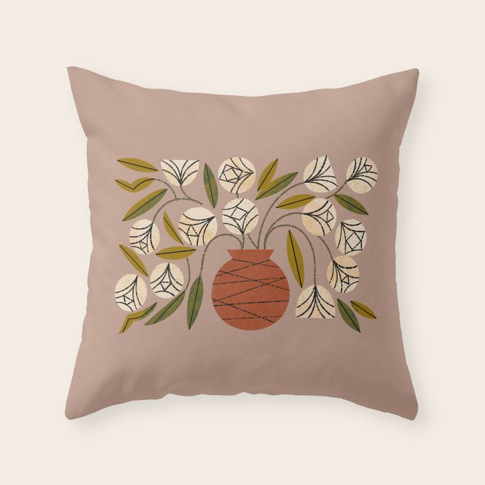 Overflowing Vase Throw Pillow Gallery Image 6