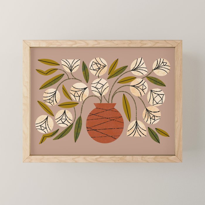 Overflowing Vase Mini Art Print Gallery Image 1