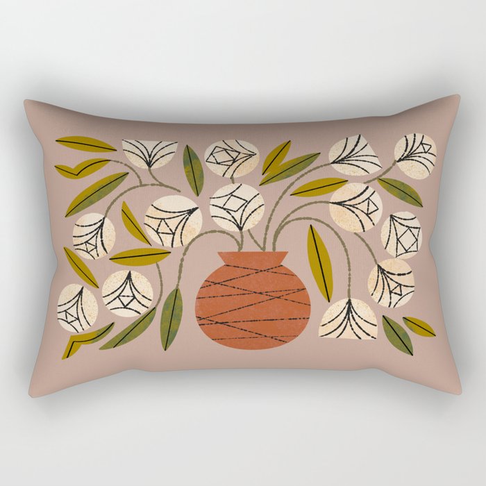 Overflowing Vase Rectangular Pillow Gallery Image 1