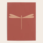 Dragonfly Pattern XVI Rose Pink Poster Gallery Image 4