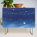 Garland of Stars IV, night sky Credenza Gallery Image 1