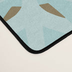 Sky Blue Moroccan Geometric Birds in Flight Desk Mat Gallery Image 4