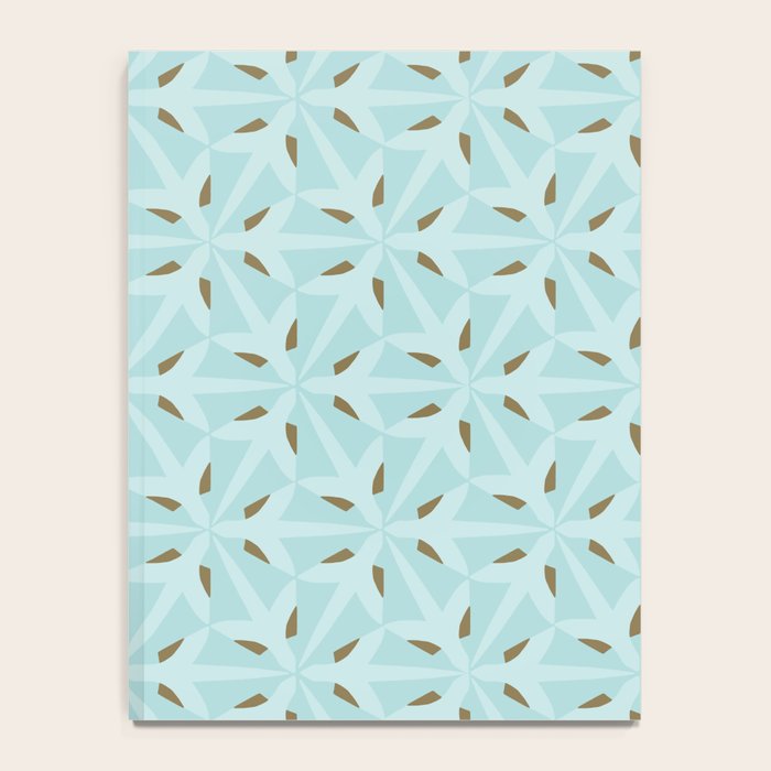 Sky Blue Moroccan Geometric Birds in Flight Notebook Gallery Image 4