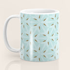 Sky Blue Moroccan Geometric Birds in Flight Coffee Mug Gallery Image 3