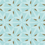 Sky Blue Moroccan Geometric Birds in Flight Coffee Mug Gallery Image 2