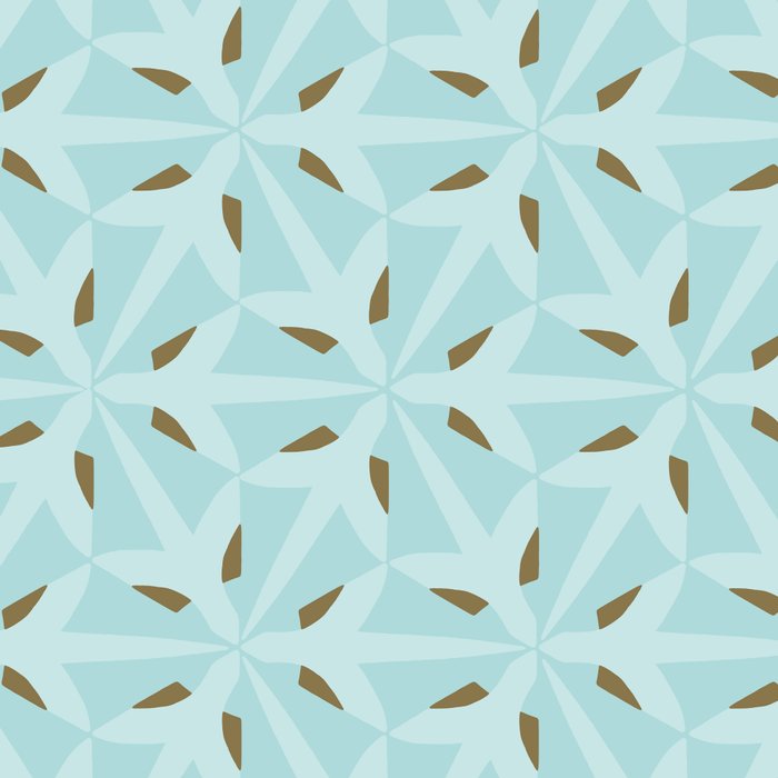 Sky Blue Moroccan Geometric Birds in Flight Coffee Mug Gallery Image 2