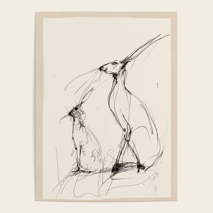 Hare Pair Poster Gallery Image 4