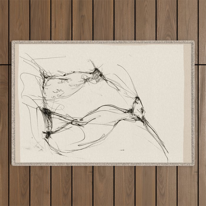 Hare Pair Outdoor Rug Gallery Image 1