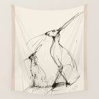Hare Pair Wall Tapestry Gallery Image 4