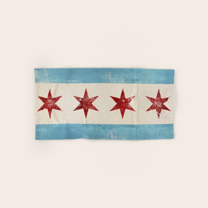 Chicago Flag Bath Towel Gallery Image 1