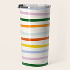 Retro Rainbow Stripe Travel Mug Gallery Image 3