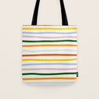 Retro Rainbow Stripe Tote Bag Gallery Image 1