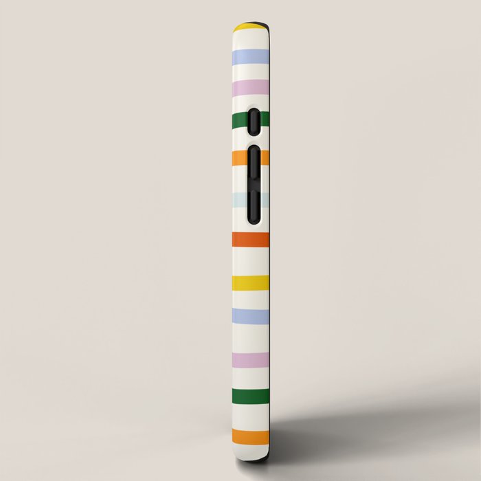 Retro Rainbow Stripe iPhone Case Gallery Image 2