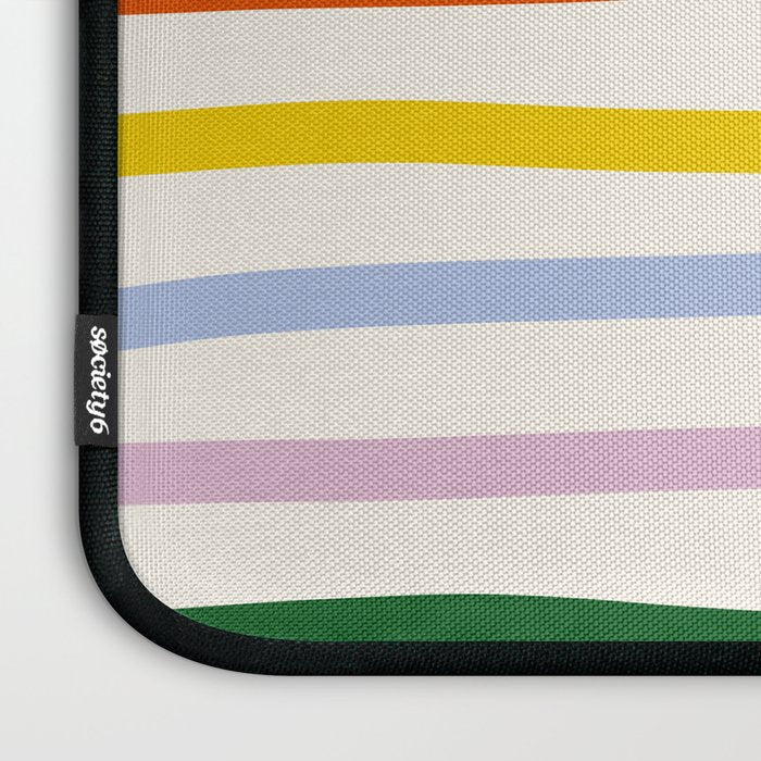 Retro Rainbow Stripe Laptop Sleeve Gallery Image 3