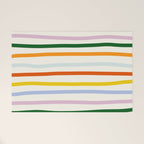 Retro Rainbow Stripe Welcome Mat Gallery Image 1