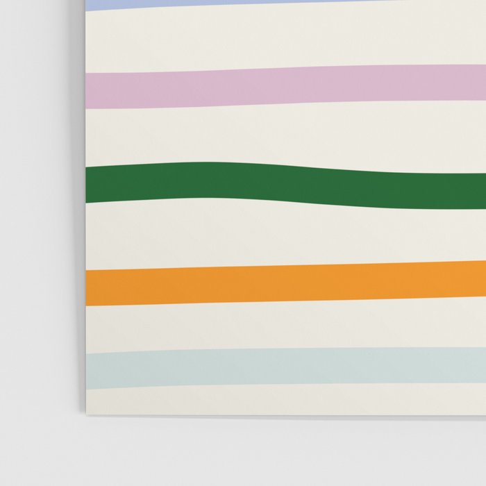 Retro Rainbow Stripe Poster Gallery Image 3