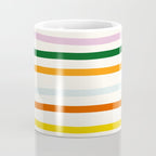 Retro Rainbow Stripe Coffee Mug Gallery Image 4
