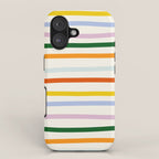 Retro Rainbow Stripe iPhone Case Gallery Image 1