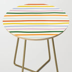 Retro Rainbow Stripe Side Table Gallery Image 2