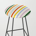 Retro Rainbow Stripe Stool Gallery Image 2